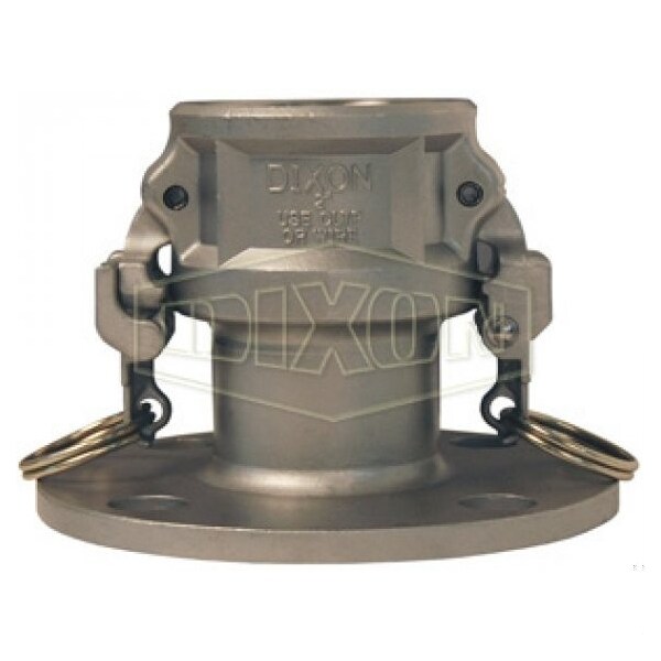 EZ Boss-Lock Cam and Groove Coupler, 6 in Nominal, Coupler x Class 150 Flange End Style, 316 SS